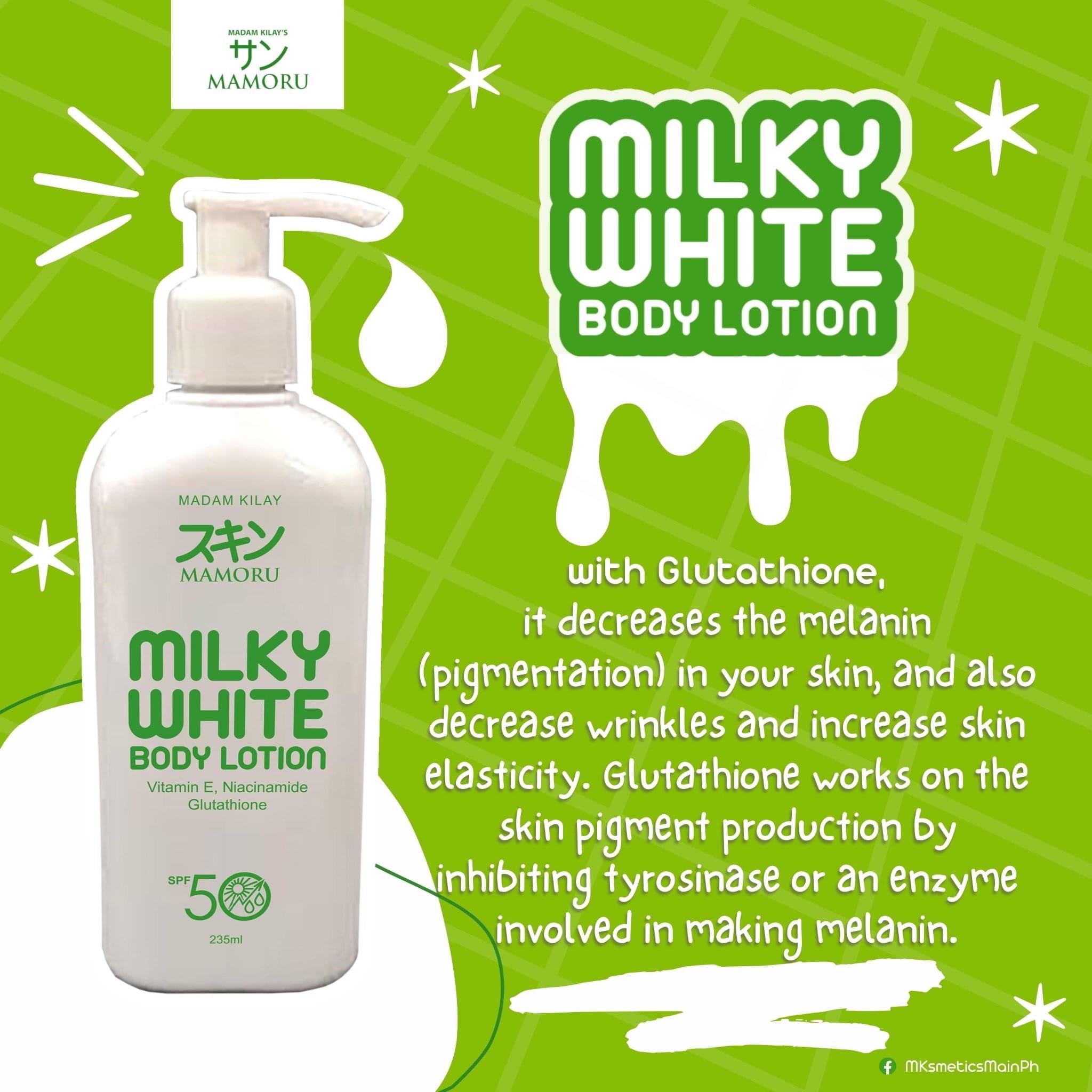 Madam Kilay MAMORU Milky White Body Lotion SPF 50- EXPIRES JAN 2025