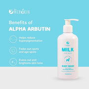 HerSkin Milk For Skin Body Wash with Goat's Milk, 300ml