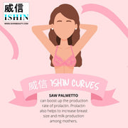 2 Bottles ISHIN 威信 Curves All Natural Breast Enhancer, 30 Capsules - EXPIRES AUG 2023