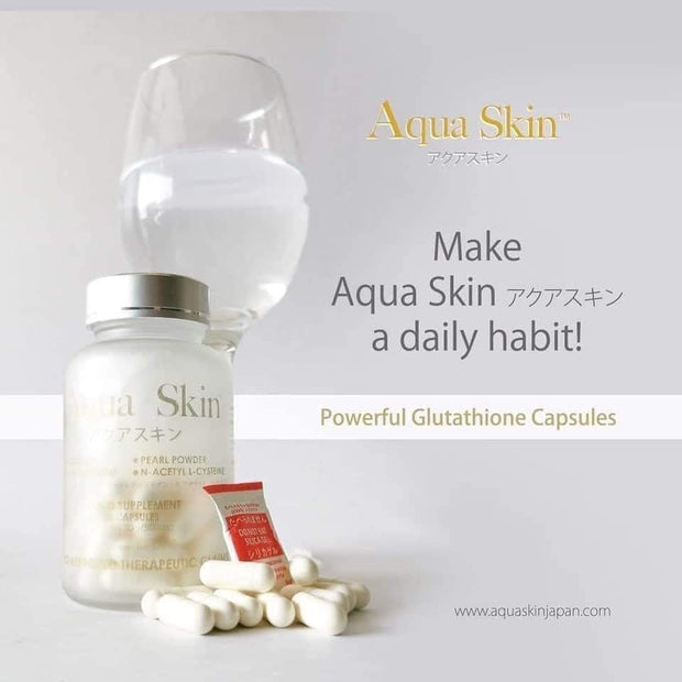 Aqua Skin Glutathione Made in Japan, 60 Capsules