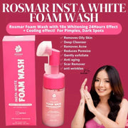 ROSMAR Skin Essentials Insta-White Foam Wash with Cooling Effect, 100ml