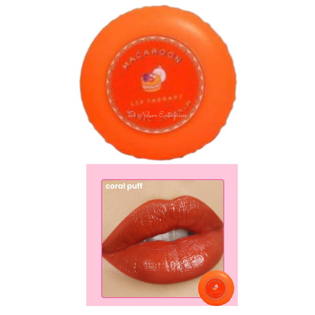 MQ M.Q. Cosmetics CORAL PUFF Lip Therapy Balm Nude Collection