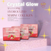 Crystal Glow Lychee Hydrolyzed Marine Collagen Mix, 10 Sachets
