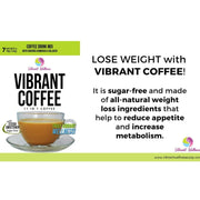 4 Boxes Vibrant Coffee - Herbal Coffee with Collagen, 28