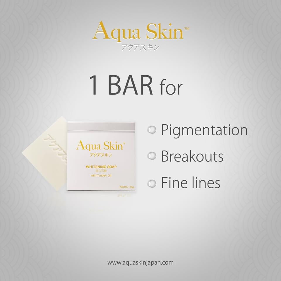 Aqua Skin Whitening Tsubaki Soap Japan Formula, 100g