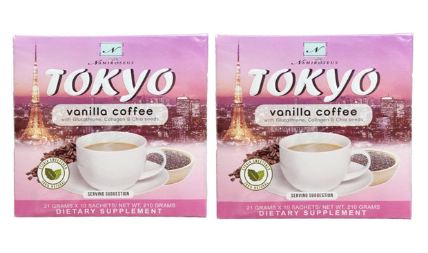 2 Boxes Namiroseus TOKYO Vanilla Coffee, 21g x 20 Sachets