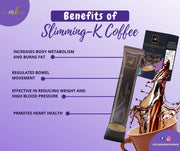 4 Boxes MK Slimming-K Coffee Fat Burner + Collagen, 10 Sachets Each