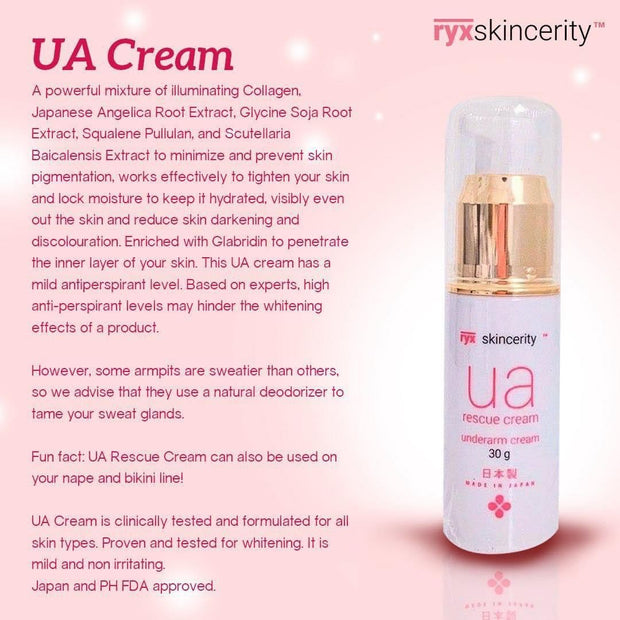 RYX Skin Sincerity UA Rescue Cream 30g | Japan Made