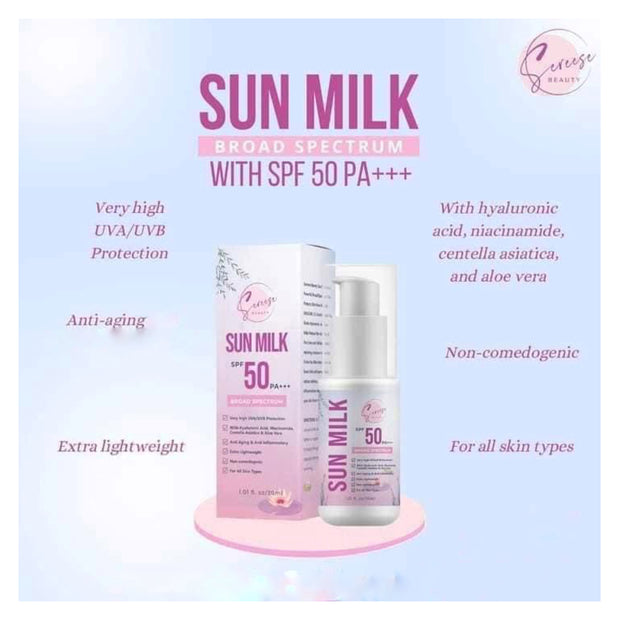 Sereese Beauty Sun Milk SPF 50 PA+++ Broad Spectrum Sunscreen, 30ml