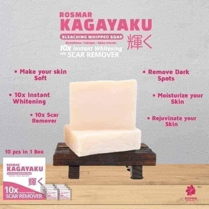 3 Bars ROSMAR Kagayaku Vanilla Whipped Soap Scar Remover, 75g each