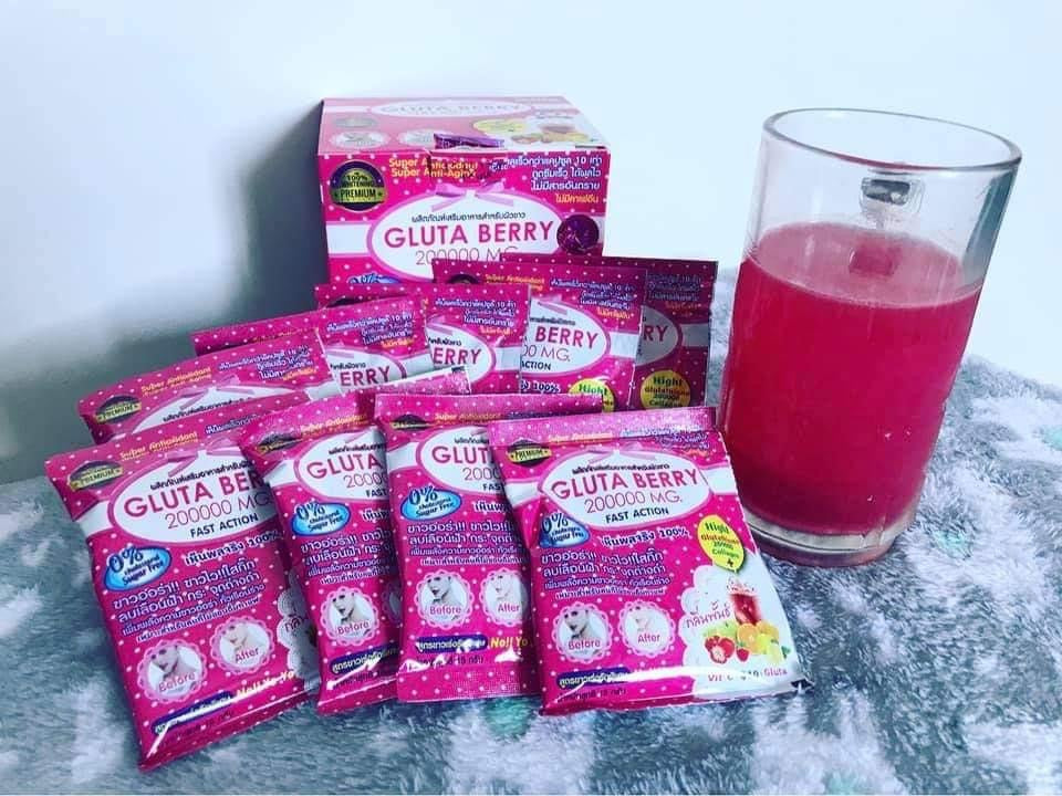 50 Sachets Gluta Berry 200000 mg Collagen Drink - NO BOX