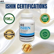 Ishin Advanced White Glutatthione certifications