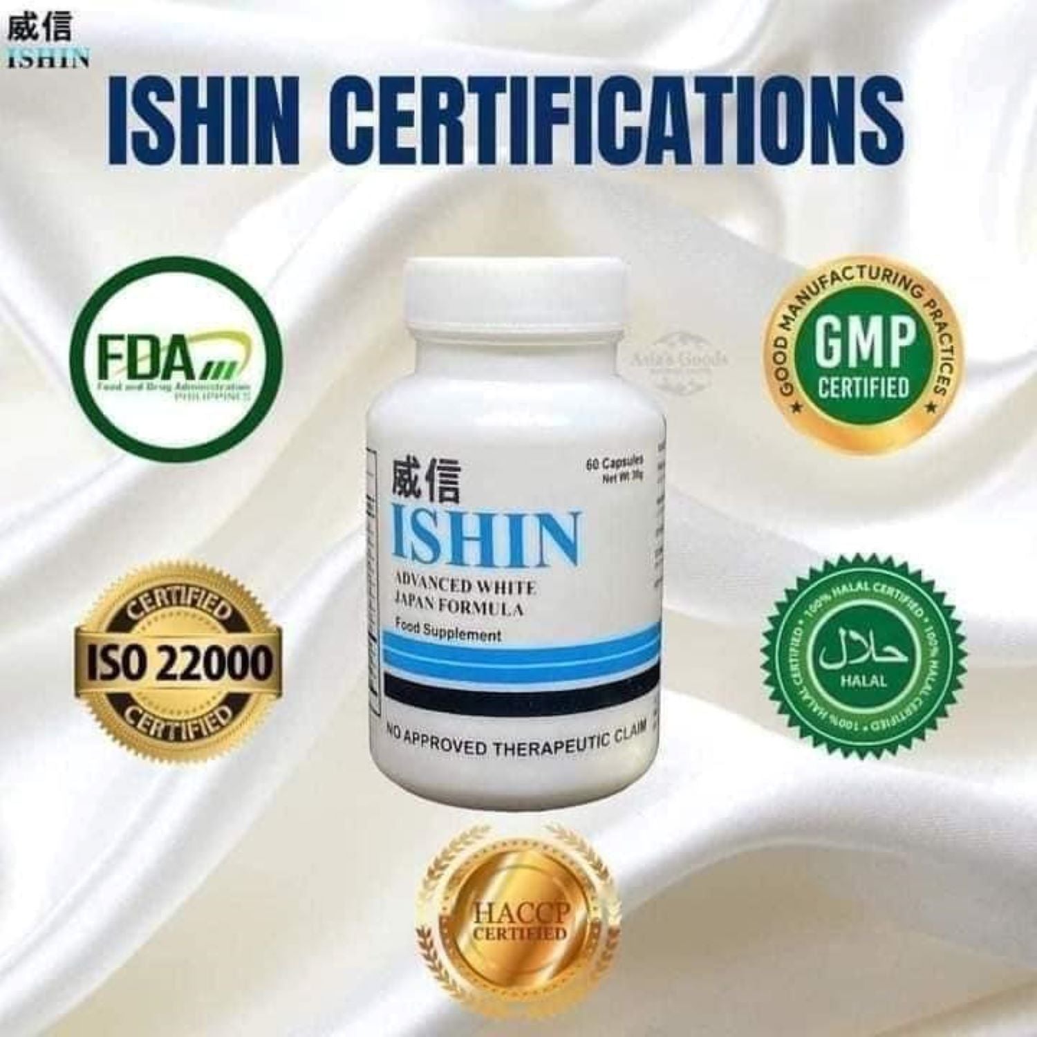 Ishin Advanced Glutathione Food Supplement, 60 Capsules D Nelson Enterprises Ishin Advanced Glutathione Food Supplement, 60 Capsules D Nelson Enterprises