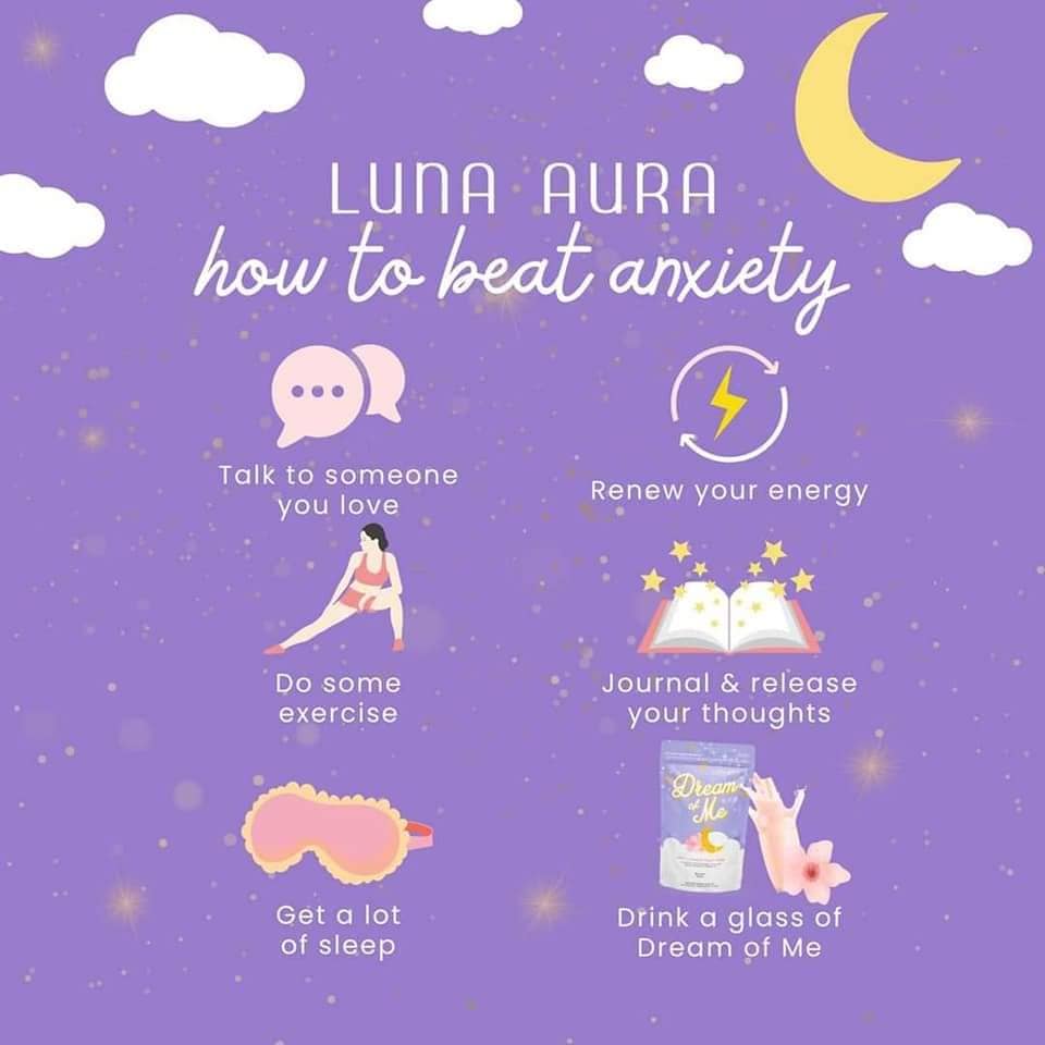 2 Packs Luna Aura Dream of Me Cherry Blossom Yogurt Drink Collagen & Glutathione, 150g