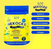 Nekocee Vitamin C with Rosehips, Vitamin B Complex, Melatonin & colllagen