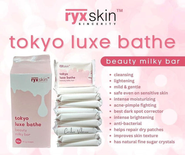 3 Bars Ryxskin RYX TOKYO LUXE Bath Soap, 70g Each