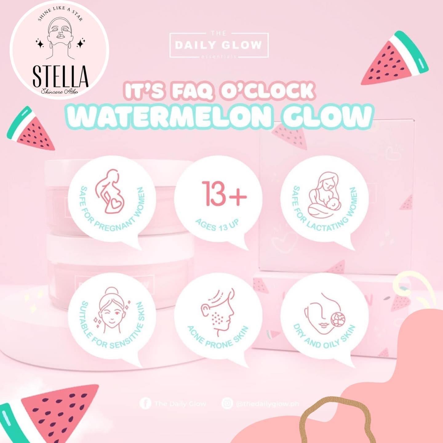 The Daily Glow Essentials Watermelon Glow Aqua moisturizer sleeping mask
