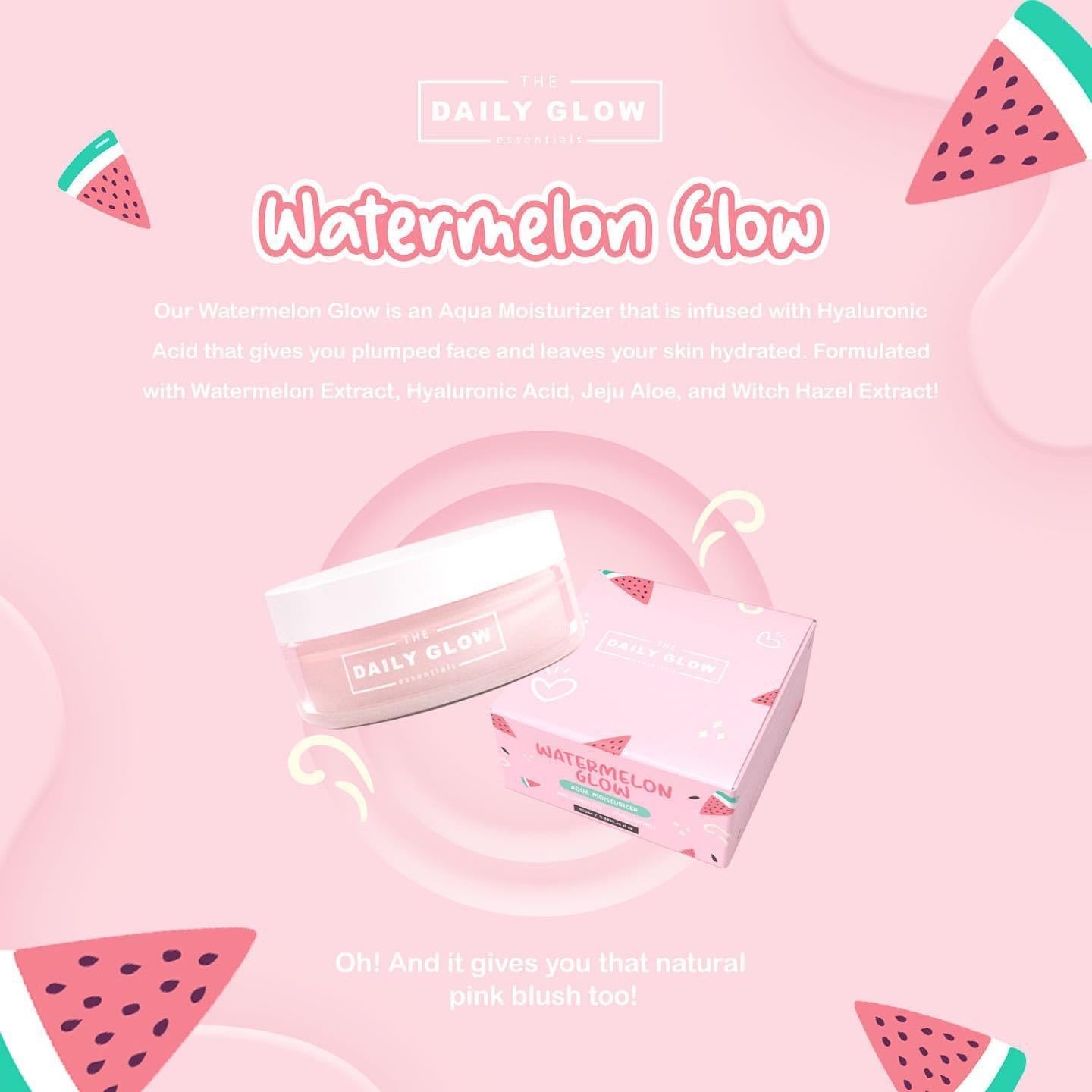 The Daily Glow Essentials Watermelon Glow Aqua Moisturizer - Watermelon & Hyaluronic Acid, 100g