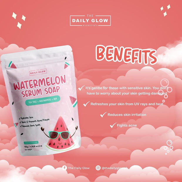 The Daily Glow Essentials Watermelon Serum Soap